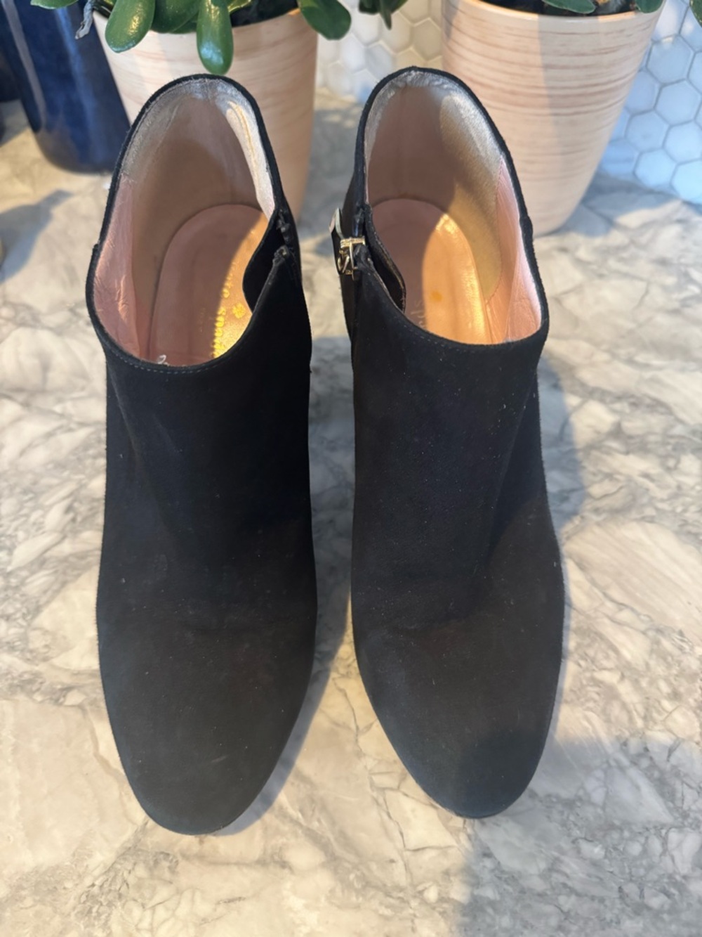 Kate Spade Black Women's Suede Ankle Booties